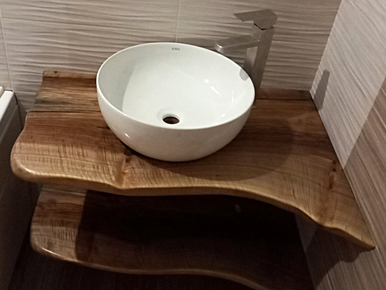 Столешница для ванной комнаты из слэба